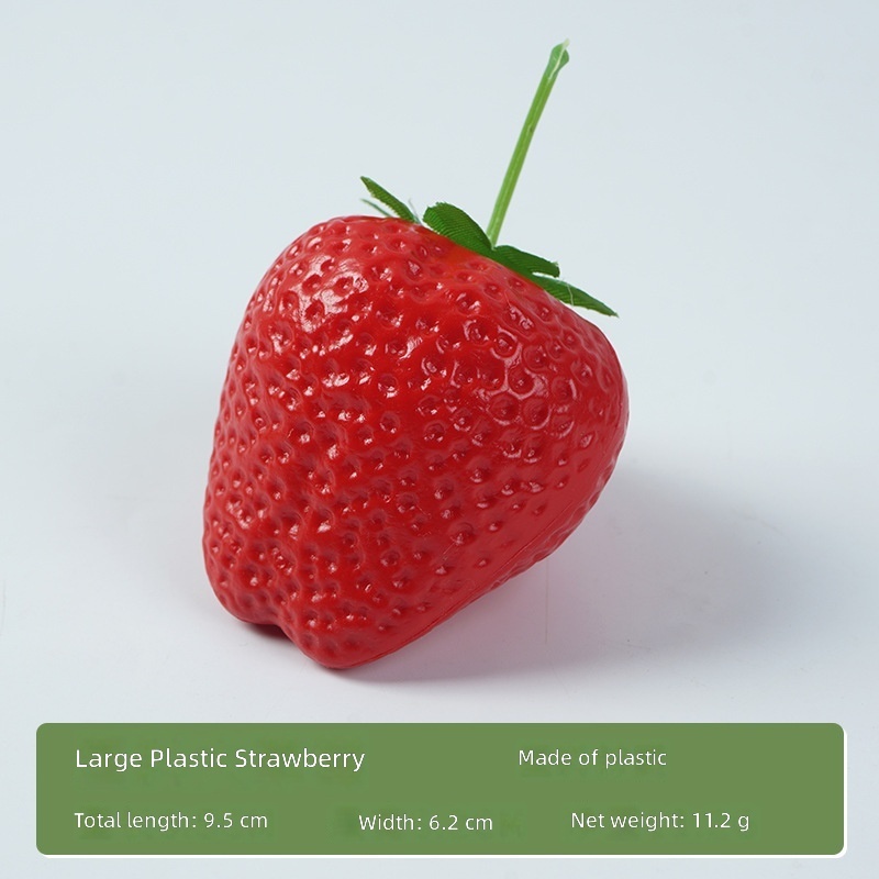 Red Large plastic strawberry