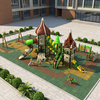 Structure de jeu extérieure robuste de grande taille pour enfants, de style industriel, pour écoles et espaces commerciaux