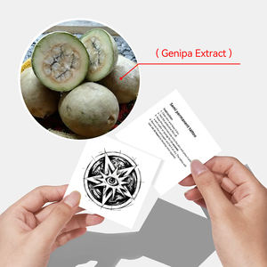 Tatouages temporaires OEM Nature Herbal, autocollants, approuvés par les planètes, à prix équitable, durables 14 jours, blancs, pour application <span class=keywords><strong>sur</strong></span> le visage et le corps - Product Image 2