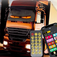 Panneau matriciel LED d'application, autocollant intelligent RGB Angel Devil Eye, éclairage flexible LED pour fenêtre arrière de voiture et camion, éclairage LED flexible pour voiture, accessoires de voiture DIY