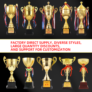 Coppa Trofeo Personalizzata da Collezione per Eventi e Competizioni Sportive Promozionali Coppa <span class=keywords><strong>del</strong></span> Mondo Trofeo in Metallo per Badminton - Product Image 5