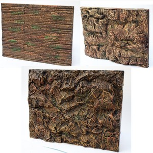 Cleen - Terrario Rectangular Moderno de Alta Calidad para Reptiles, Fondo de Paisajismo 3D de PU Ecológico para Decoración de Terrarios - Product Image 4