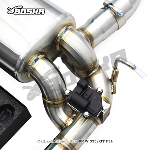Échappement Catback Personnalisé pour BMW 335i/340i GT F30/F31/F34 3.0T 2012-2016, Silencieux d'Échappement Boska avec Moteur Électrique et Embouts Noirs - Product Image 5