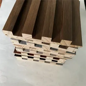 PVC face wood trim wood molding wood wall panel