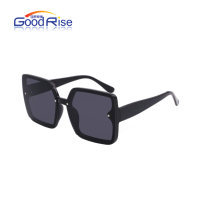 Vente chaude Vintage Lunettes De Soleil Carrées À La Mode avec Grand Cadre Jaune et Bleu Rouge Coloré Polarisé Métal Temple Lunettes De Soleil