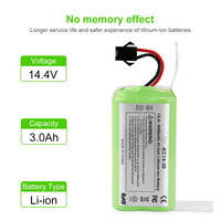 Batterie de remplacement au lithium-ion 14,4 V 2600 mAh compatible avec Tesvor X500, Eufy RoboVac 11 11S 11S Plus 11S MAX 12 15C MAX 15C 3