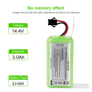 14.4V 2600mAh <span class=keywords><strong>Lithium</strong></span> Ion thay thế pin Tương thích với tesvor X500, EUFY Robovac <span class=keywords><strong>11</strong></span> 11S 11S cộng với 11S Max 12 15C Max 15C 3 - Product Image 6