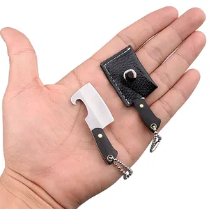 Günstiger Preis Großhandel Edelstahl Mini Messer Hobby Messer Tragbarer Schlüssel bund Outdoor Taschen messer