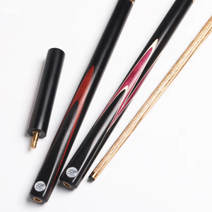 Série LP Brand Dominance, Queue de billard Snooker Taco De Sinuca, Faite à la main, Embout 9.8mm, Bois de frêne, Joint en laiton 3/4, Ébène, 2 pièces, 57'', Haute qualité - Product Image 5