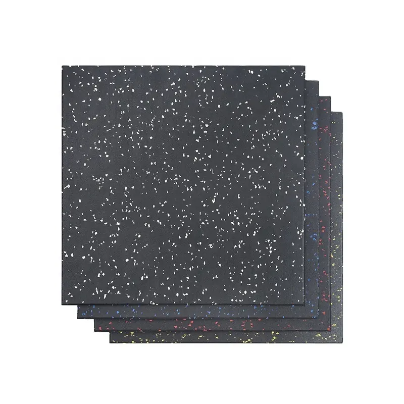 Custom Rubber Gym Floor Tile Durable Elastic Weight Lifting Sport Floor Mat EPDM Gym Rubber Flooring mats