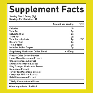 Custom Mushroom Coffee Powder <b>Herbal</b> <b>Supplement</b> with Cordyceps Energy and Immune Support 100% Natural Coffee Powder Drink - Product Image 6