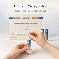 Sérum d'esthétique médicale Ectoïne Hyaluronate de sodium Pansement liquide stérile 15 flacons par boîte