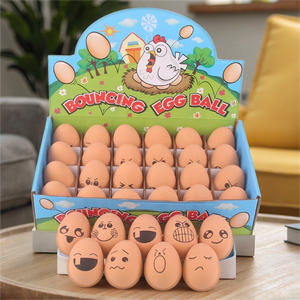 Yenilik interaktif yumurta şekilli köpek oyuncak Pet oyuncak karikatür yumurta köpek topu komik çok ifade katı çiğnemek oyuncak kauçuk köpek oyun yumurta - Product Image 1
