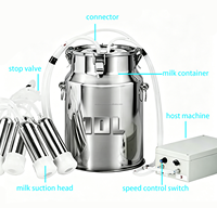 Machine à traire manuelle en acier inoxydable 5L, 1,7 kg, portable pour vache, chèvre, bovins, moutons, garantie 1 an