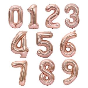 Globos Decoraciones para fiestas Número Feliz cumpleaños Decoración Foil Número Globos 16 pulgadas 32 pulgadas 40 pulgadas - Product Image 1