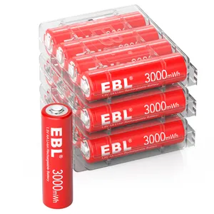 Batería AA recargable de iones de litio de 1,5 V, baterías AA de iones de litio, paquete de batería de iones de litio de 2000mAh