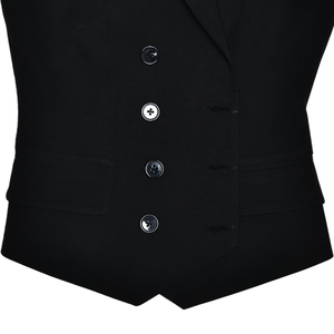 Ensemble élégant deux pièces : Gilet sans manches et <span class=keywords><strong>jupe</strong></span> plissée taille naturelle coupe <span class=keywords><strong>droite</strong></span> - Product Image 4