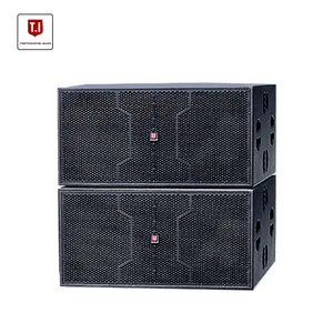 Diskon besar sistem suara dalam/luar ruangan pasif 18 inci Speaker Sub-Bass Array garis suara lemparan panjang kuat untuk acara DJ