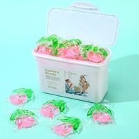 Capsules de lessive écologiques à six compartiments du fabricant, parfum longue durée, perles nettoyantes concentrées pour vêtements