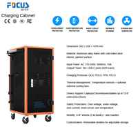 Carrito de carga para teléfono móvil y tableta con indicadores LED de estado y protección contra sobrecarga