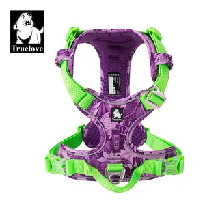 Truelove customizable upgraded step in anti pulling nylon tactical freedom adjustable no pull custom dog harness