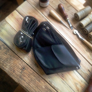 Étui pour ciseaux de barbier professionnel ASAP, en cuir PU écologique, pochette pour outils de coiffure, porte-ciseaux - Product Image 5