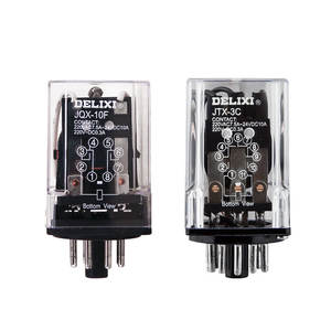 Relais intermédiaires miniatures Delixi JTX-2C JTX-3C 8/11 broches DC24V AC220V AC380V Relais électromagnétique Interrupteur étanche - Product Image 1