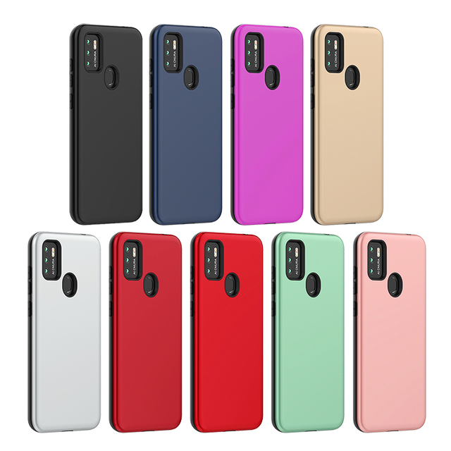 Factory Supply Cheap Soft TPU PC Matte Candy Mobile Phone Bags & Cases for ZTE A7S for Redmi Note 9 Pro Back Cover Shell