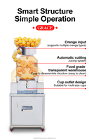Genade Automatische Sinaasappelsapmaker Machine Met Kraan: Efficiënte Commerciële Citrusafzuiger Voor Versheid
