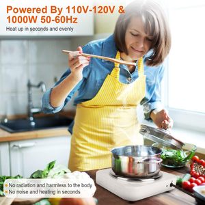 Fogão Elétrico Portátil de Placa Única 220V 1000W com Controle de Temperatura, Aquecimento por Resistência, Pequeno Eletrodoméstico de Cozinha Embutido - Product Image 2