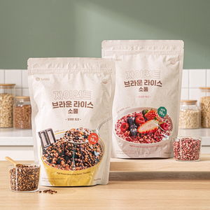 Dano Giant Brown Rice Soul <b>Protein</b> Cereal Korean-Style Breakfast with Berry Flavor - Product Image 2