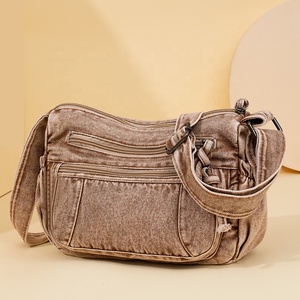 Borsa a <span class=keywords><strong>tracolla</strong></span> in Denim Unisex di grande capacità nuova a spalla singola Casual <span class=keywords><strong>portafoglio</strong></span> da viaggio per coppie borsa a <span class=keywords><strong>tracolla</strong></span> da <span class=keywords><strong>donna</strong></span> - Product Image 5
