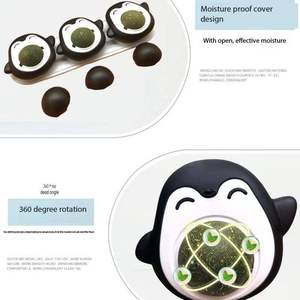 Gato moler los dientes Limpieza de dientes Spinning <span class=keywords><strong>Catnip</strong></span> Balls <span class=keywords><strong>catnip</strong></span> juguetes para gato atnip Sucker <span class=keywords><strong>Catnip</strong></span> Wall Ball - Product Image 5