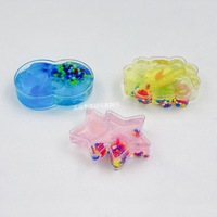 Slime transparent aux 12 constellations, avec cristaux en forme de cœur, paillettes et bulles, jouet anti-stress en gel