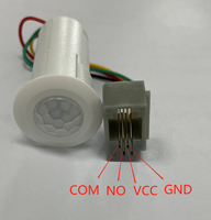 Détecteur de capteur PIR personnalisé d'usine interrupteur intelligent 110V 220V AC/DC12V mini LED PIR interrupteur de lumière de capteur de mouvement infrarouge
