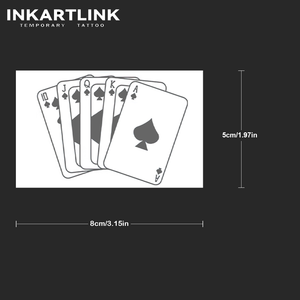 Tatuajes de Póker con Espadas al por Mayor, <span class=keywords><strong>Tatuaje</strong></span> de Larga Duración de 15 Días, Resistente al Agua, <span class=keywords><strong>Tatuaje</strong></span> Corporal con Jugo de Fruta Natural para Hombres - Product Image 3
