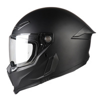 Casque de moto vintage pour motard, casque intégral homologué DOT