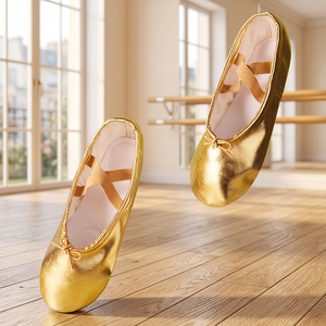 Chaussons de ballet professionnels de haute qualité Baifa Danzo TS0001 en gros, dessus en PU, doublure en coton, semelle extérieure en cuir véritable - Product Image 3