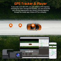 Nouvelle caméra de tableau de bord de voiture 4K UHD à 2 objectifs, connexion WiFi au téléphone, vision nocturne, enregistreur DVR pour véhicule