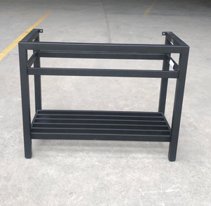 25 Вт туалетный столик для ванной матовый черный с столешницей из нержавеющей стали из серебра с серебристой раковиной, традиционная умывальник для ванной комнаты - Product Image 2