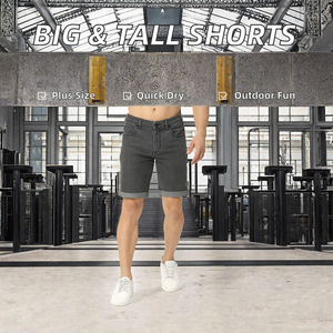 Shorts décontractés grande taille pour hommes, séchage rapide, légers, avec taille extensible, pour la pêche et la randonnée en extérieur, style cargo pour grands et grands-tailles - Product Image 2