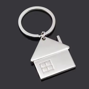 Nuevo Producto 2025, Llavero Personalizado con Forma de Casa Metálica, Regalo de Inauguración de Casa, Regalos para Agentes Inmobiliarios, Llavero con Forma de Casa - Product Image 5