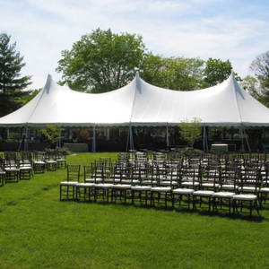 Grandes tentes portables d'extérieur faciles à monter pour événements, structure en aluminium, tissu PVC, pour mariages et fêtes, capacité 100 à 300 personnes, tente en forme de A - Product Image 2