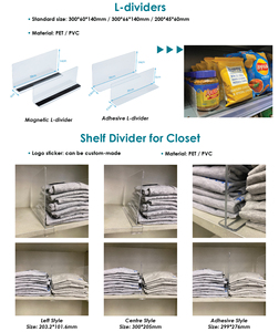 Séparateurs d'étagères en acrylique, poussoirs en PVC, séparateurs d'étagères en plastique pour pharmacie et entrepôt - Product Image 5