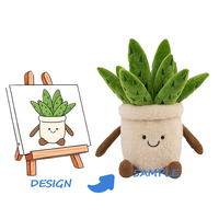 Poupée en peluche miniature personnalisée super douce avec doublure en maille brodée