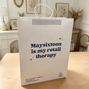 Bolsa de Regalo de Papel Kraft Blanca Portátil y Económica con Logotipo Personalizado al por Mayor - Product Image 6