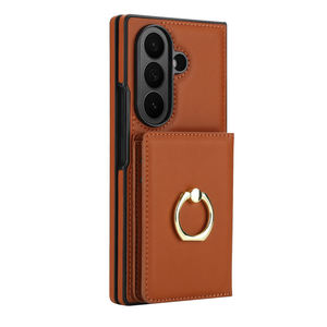 Flip Wallet Purse PU Cuir Téléphone Couverture Arrière Shell <span class=keywords><strong>pour</strong></span> Galaxy Z Fold 3 4 5 6 7 Ani-Drop <span class=keywords><strong>Smartphone</strong></span> Case Sac avec Anneau Support - Product Image 3