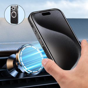 Custodia per telefono Denior in vera pelle stampata elettroplaccata con supporto girevole, compatibile con le serie iPhone 17/16/15/14/13 - Product Image 5