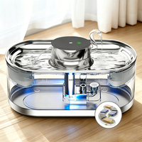 Distributeur d'eau automatique pour chats et chiens, filtre 5 couches, silencieux 25 dB, double mode, qualité alimentaire, compatible lave-vaisselle