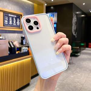 Suitable <b>for</b> <b>iPhone</b> 16 Pro Max phone case, colorful frame, transparent two-in-one full protective shockproof case - Product Image 3